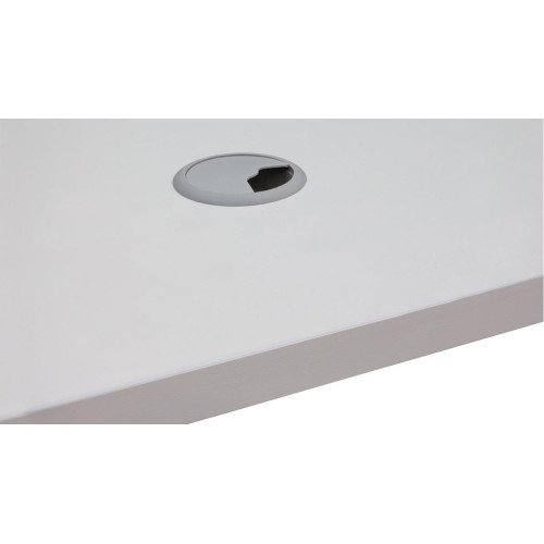 Стол офисный на металлокаркасе ПС 1600 Серый дымчатый