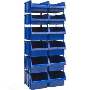 Односторонний пластиковый стеллаж 540-4/550-8