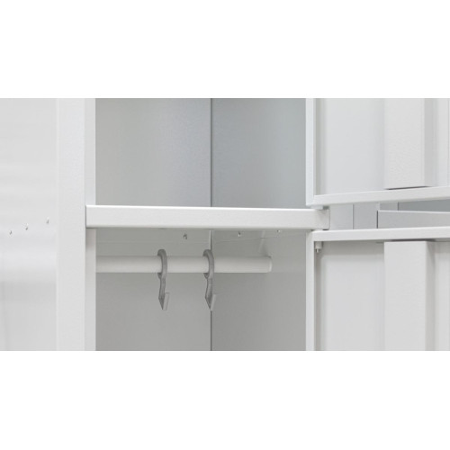 Шкаф одежный металлический ШОМ-300/2-4