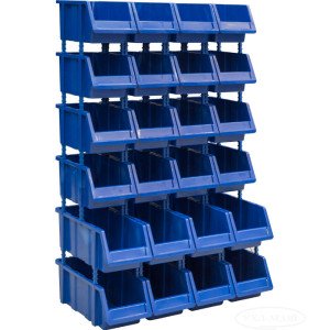 Односторонний пластиковый стеллаж 315-16/415-8