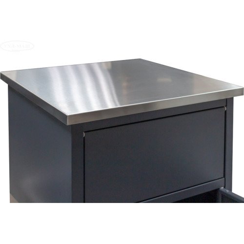 Урна крашеная с нержавеющей столешницей (AISI 304)