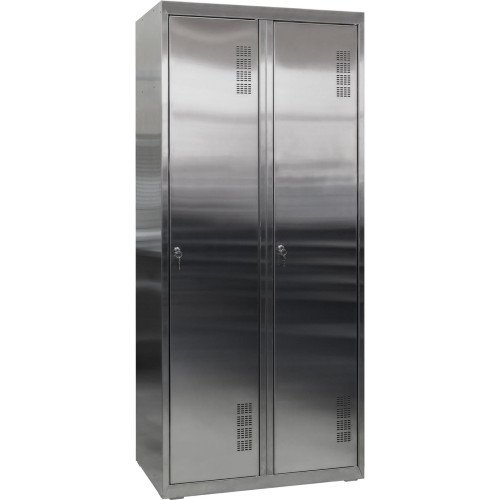 Шкаф для одежды нержавеющий ШОМ-400/2 (AISI 304)