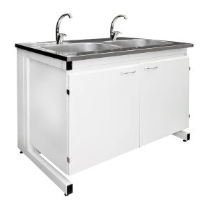 Стол-мойка на 2 раковины СМ-Н 1800×750