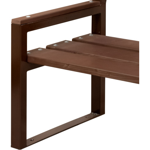 Лавка парковая ЛП-1800Д уп Коричневый/Коричневый