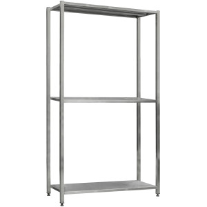 Стеллаж сварной из нержавеющей стали СжН-3-1000x400x2000