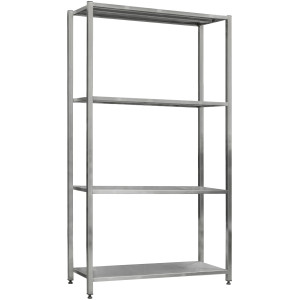 Стеллаж сварной из нержавеющей стали СжН-4-1000x550x2000