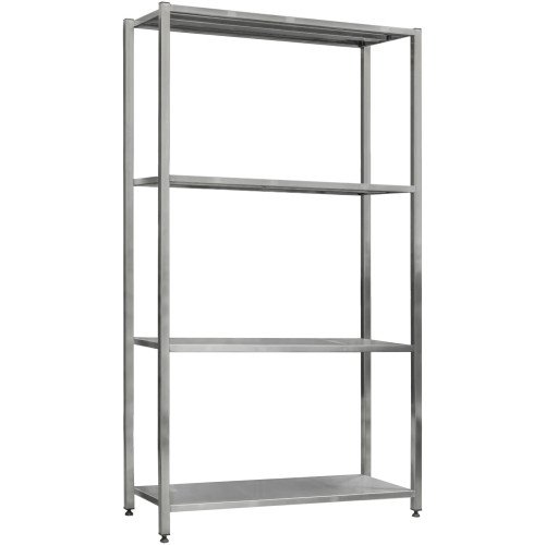 Стеллаж сварной из нержавеющей стали СжН-4-1100x500x2000