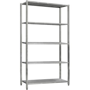 Стеллаж сварной из нержавеющей стали СжН-5-1700x500x1800