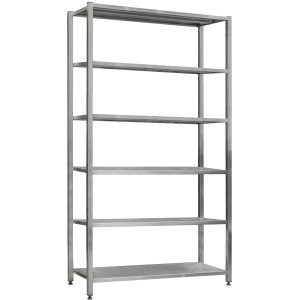 Стеллаж сварной из нержавеющей стали СжН-6-1700x500x1800