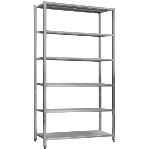 Стеллаж сварной из нержавеющей стали СжН-6-1700x550x1800