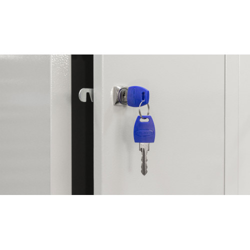 Шкаф одежный металлический ШОМ-300/2-4