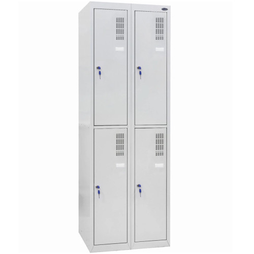 Шкаф одежный металлический ШОМ-300/2-4