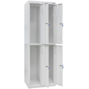Шкаф одежный металлический ШОМ-300/2-4