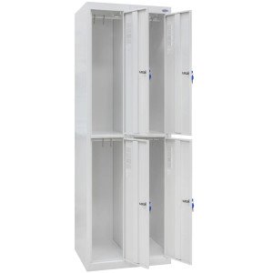 Шкаф одежный металлический ШОМ-300/2-4