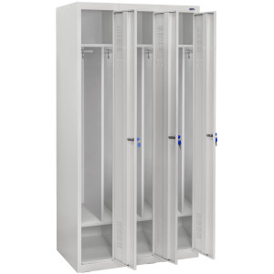 Шкаф одежный металлический ШОМ-300/3 вик.07