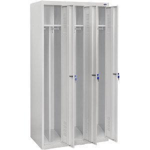 Шкаф одежный металлический ШОМ-300/3 вик.01