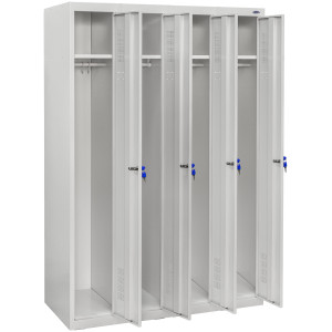 Шкаф одежный металлический ШОМ-300/4
