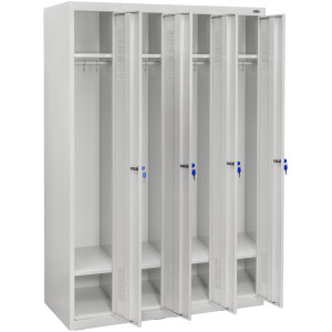 Шкаф одежный металлический ШОМ-300/4 вик.06