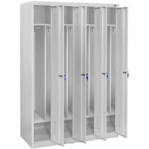 Шкаф одежный металлический ШОМ-300/4 вик.07