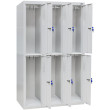 Шкаф одежный металлический ШОМ-300/3-6