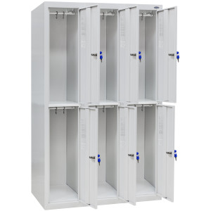 Шкаф одежный металлический ШОМ-300/3-6