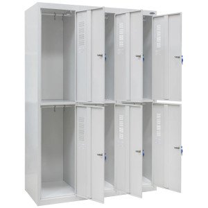 Шкаф одежный металлический ШОМ-400/3-6