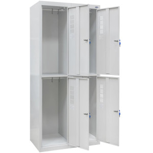 Шкаф одежный металлический ШОМ-400/2-4