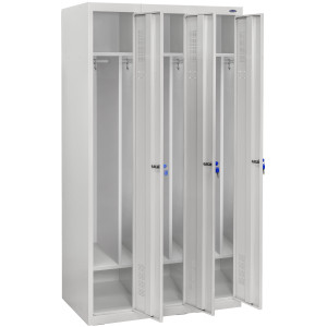 Шкаф одежный металлический ШОМ-400/3 вик.07