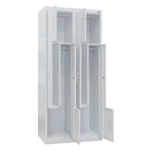 Шкаф одежный металлический ШОМ-Г-400/2-4