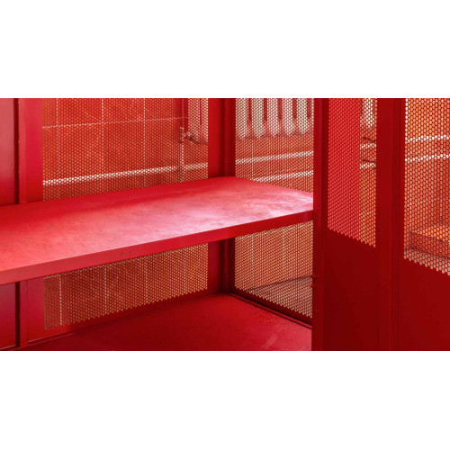 Шкаф для хранения одежды и обуви пожарных ШОВ-900/2 На ножках