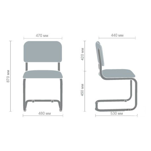 Офисный стул Сильвия Кожзаменитель