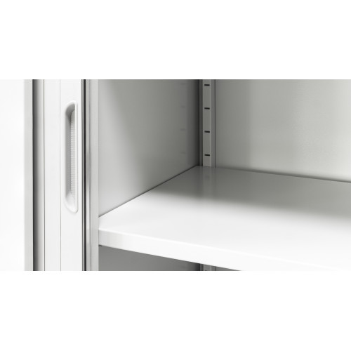 Канцелярский шкаф с роллетными дверьми ШКГ-10 р RAL-7035