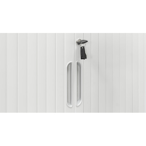 Канцелярский шкаф с роллетными дверьми ШКГ-10 р RAL-7035