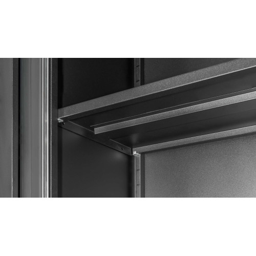 Канцелярский шкаф с роллетными дверьми ШКГ-12 р RAL-9005