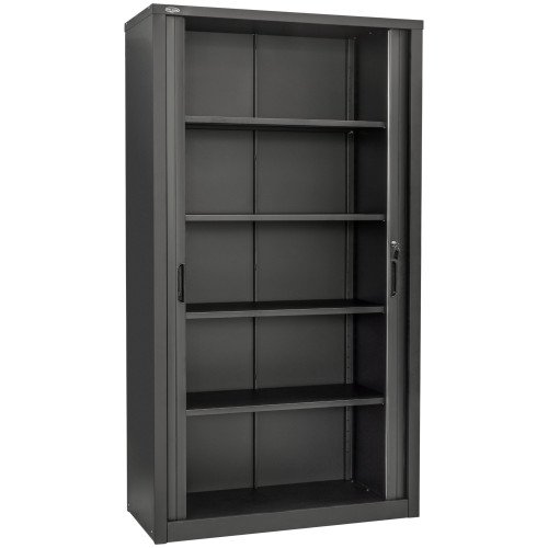 Канцелярська шафа з ролетними дверима ШКГ-12 р RAL-9005