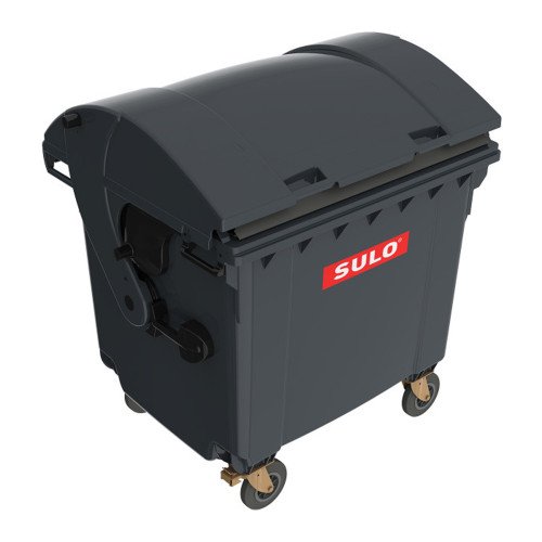 Контейнер пластиковий для ТПВ ТМ «SULO» 1100 л. сферична кришка, Сірий