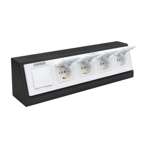 Блок розеток MODUL 4Р з вимикачем уп