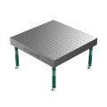Стол сварщика GPPH SMART 15 1500х1480 с системой отверстий 16 мм на колесиках