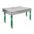 Стол сварщика GPPH SMART 12 1500х1000 с системой отверстий 16 мм на колесиках