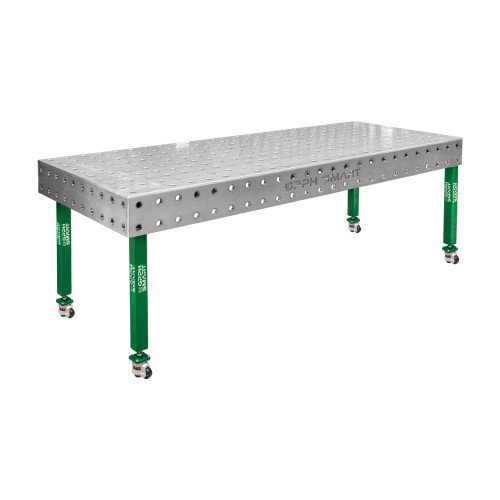 Стіл зварювальника GPPH SMART 15 2400х1200 з системою отворів 28 мм на коліщатках