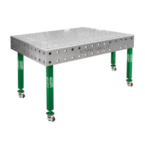 Стіл зварювальника GPPH SMART 12 1500х1000 з системою отворів 16 мм на коліщатках
