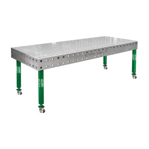 Стіл зварювальника GPPH SMART 12 2400х1200 з системою отворів 16 мм на коліщатках