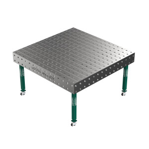 Стіл зварювальника GPPH SMART 12 1500х1480 з системою отворів 28 мм на коліщатках