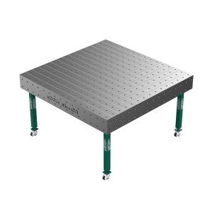 Стол сварщика GPPH SMART 15 1500х1480 с системой отверстий 16 мм на колесиках