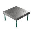 Стол сварщика GPPH SMART 12 1500х1480 с системой отверстий 28 мм на ножках