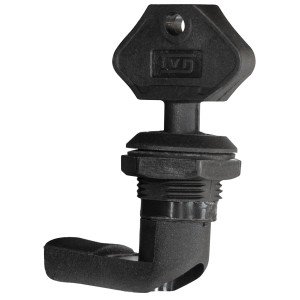 Замок 3Ш-2П (полиамид) с одним ключом