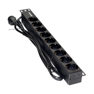 Розеточный блок 19 дюймов, 9 подключений