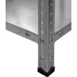 Стеллаж СК 2500×1000×400 оцинкованное покрытие