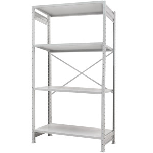 Стеллаж ПС 1000x300x1500 (4 полки) основной (100 кг на полку)