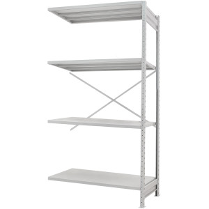 Стелаж ПС 1150x600x1500 (4 полиці) приставний (200 кг на полицю)